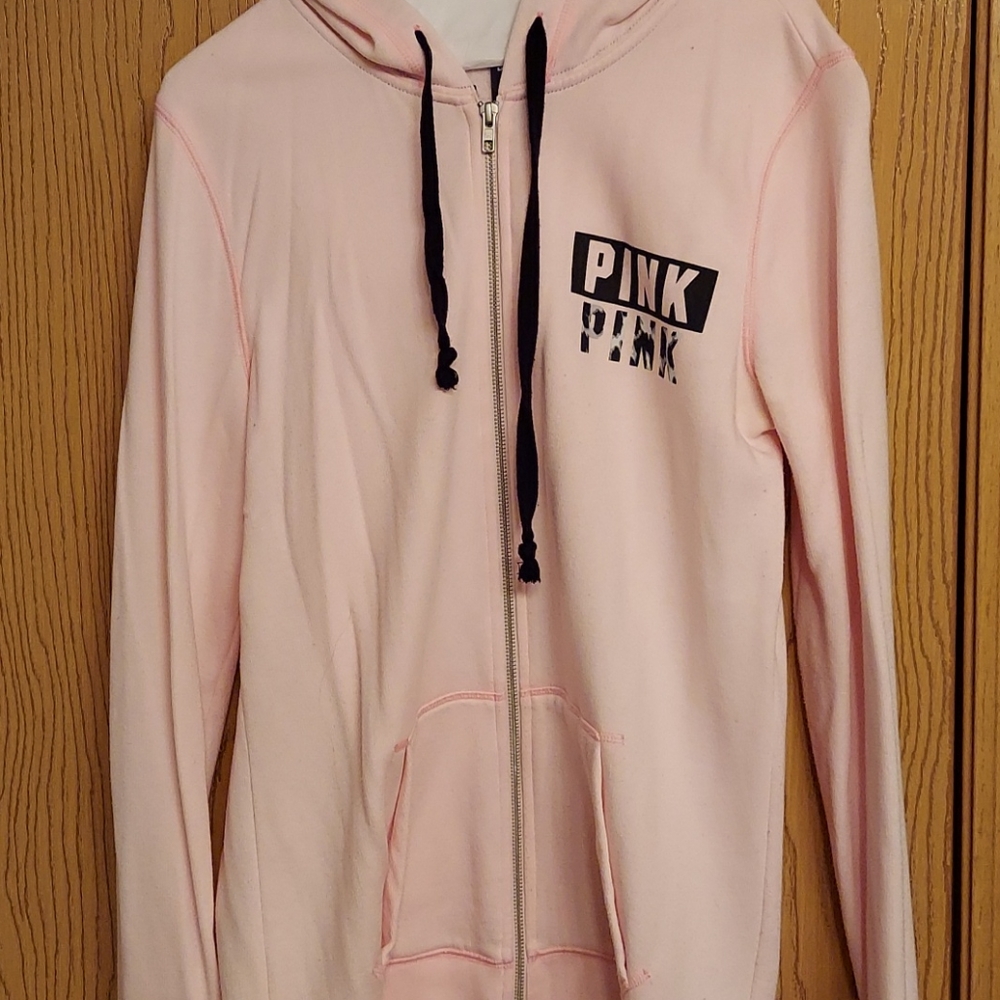PINK Hooded Zip Up